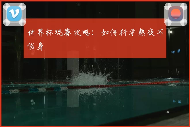 世界杯观赛攻略:如何科学熬夜不伤身