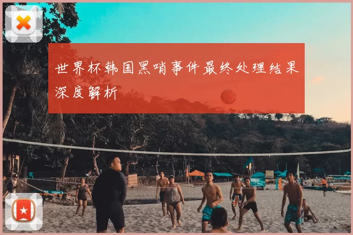 世界杯韩国黑哨事件最终处理结果深度解析
